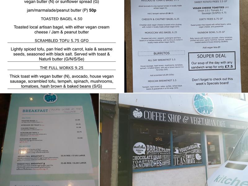 The Good Apple Cafe Menu