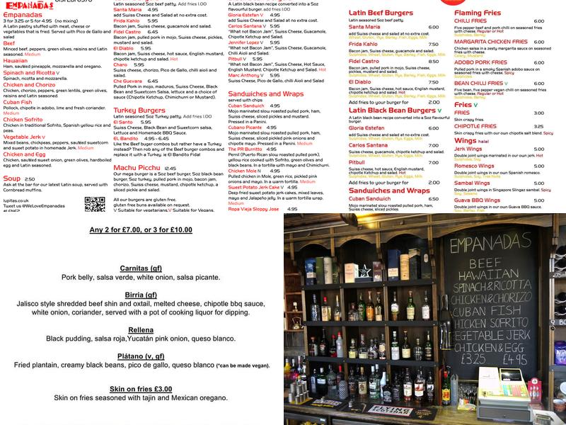 The Collingwood Arms Menu