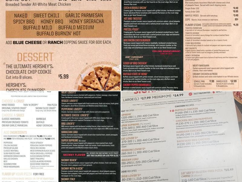 Pizza Hut Menu
