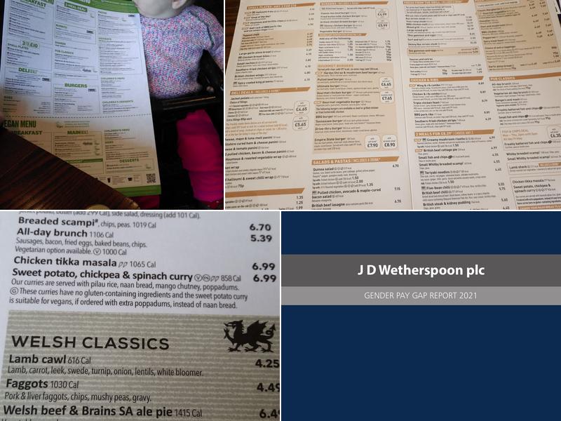 The Sawyers Arms - JD Wetherspoon Menu