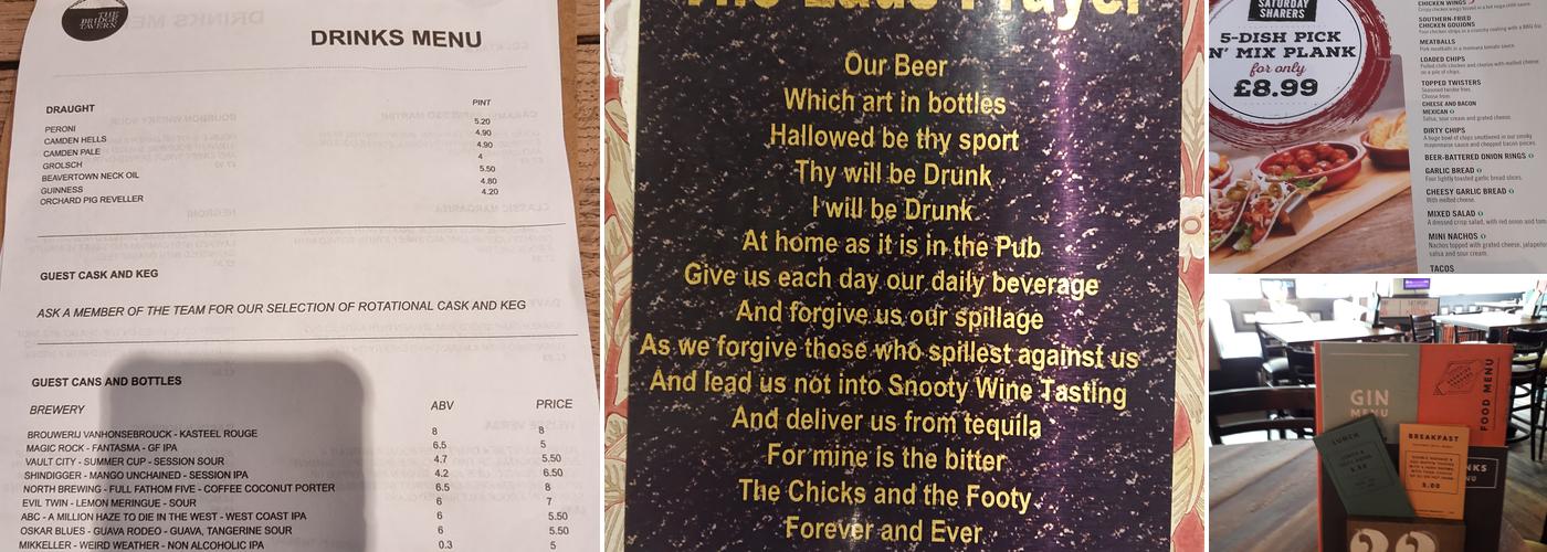 Akenside Traders Menu