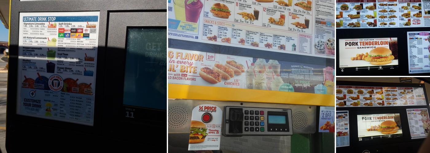 Sonic Drive-In Menu