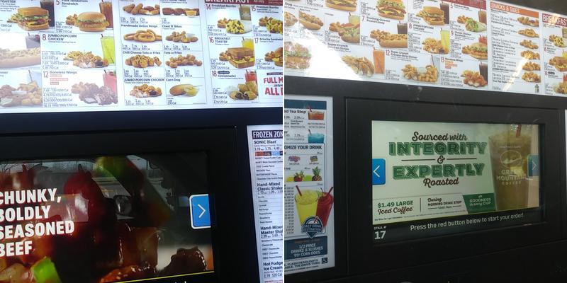 Sonic Drive-In Menu