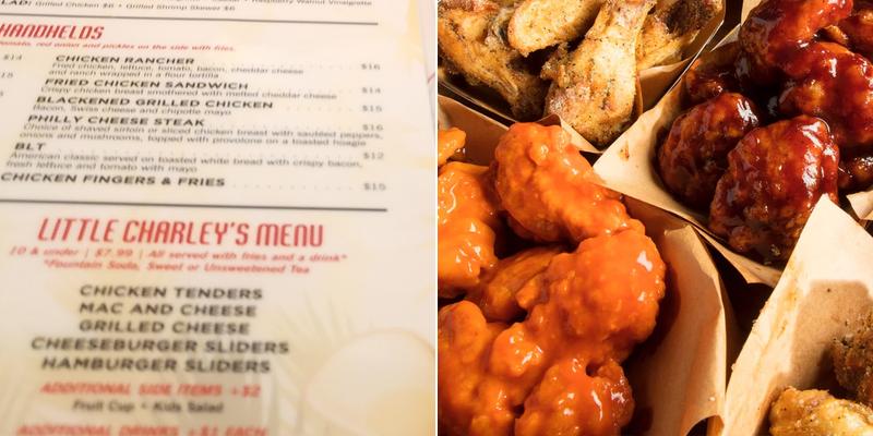Charleys Menu