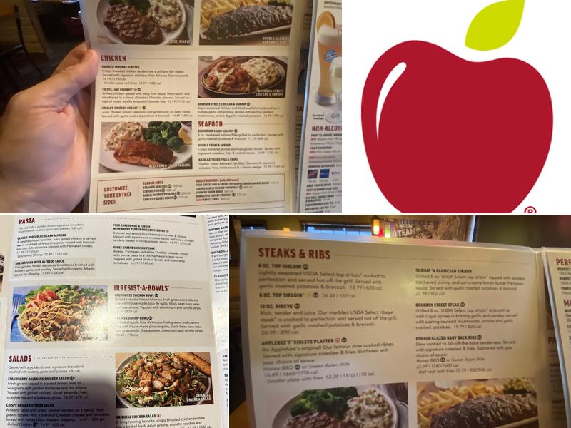 Applebee's Grill + Bar Menu