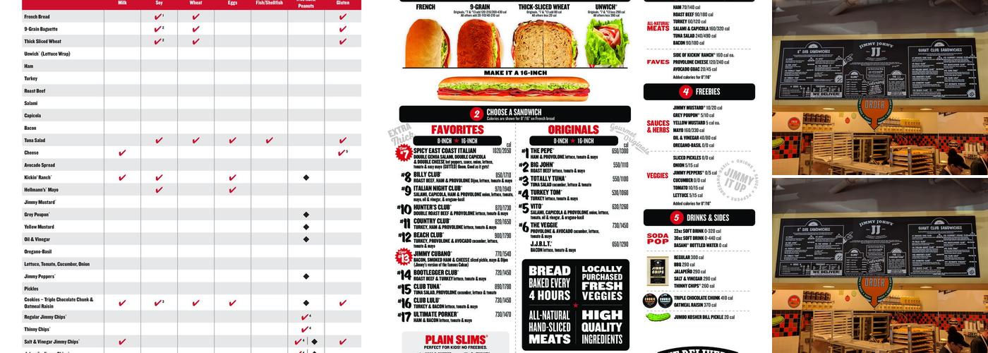 Jimmy John's Menu