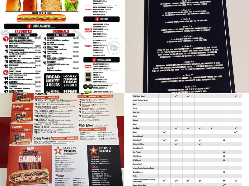 Jimmy John's Menu