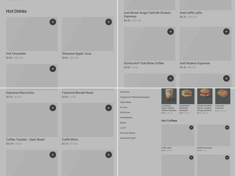 Starbucks Menu