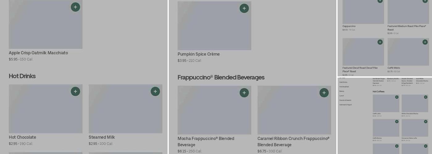 Starbucks Menu