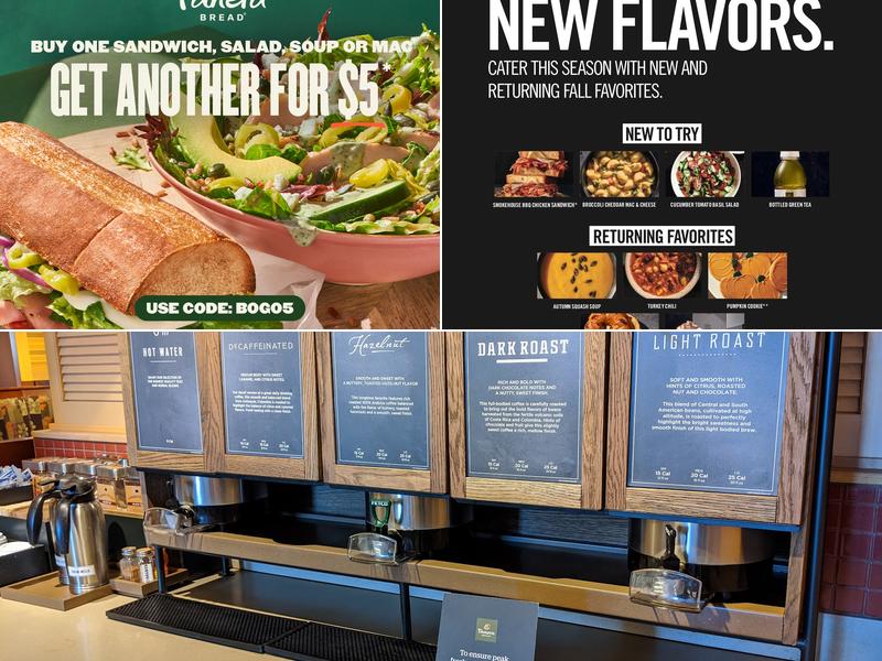 Panera Bread Menu