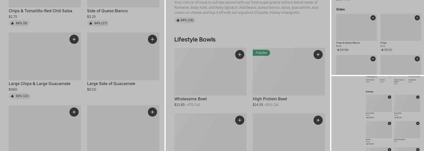 Chipotle Mexican Grill Menu