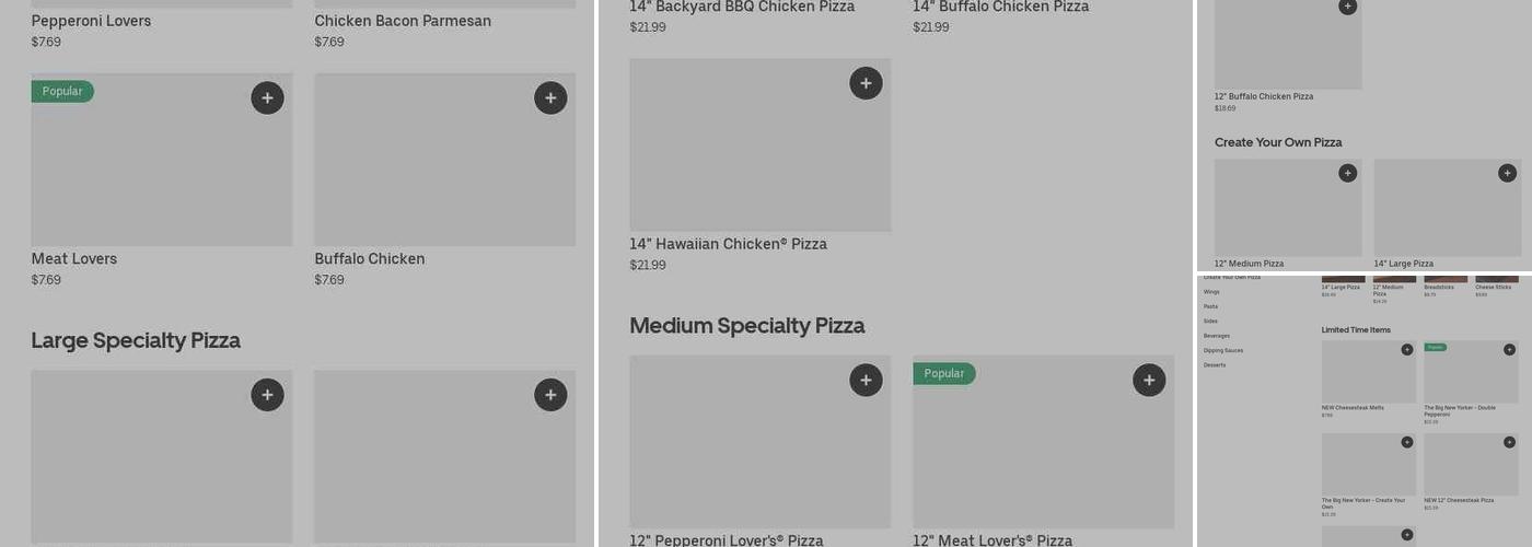 Pizza Hut Menu