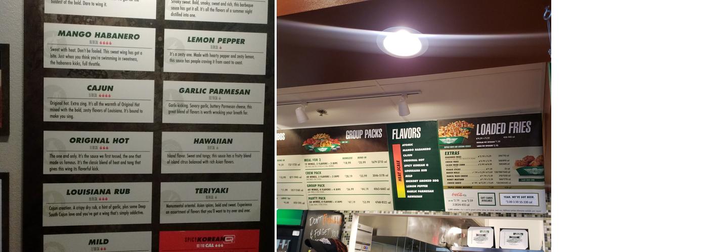 Wingstop Menu