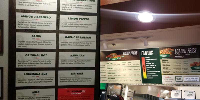 Wingstop Menu
