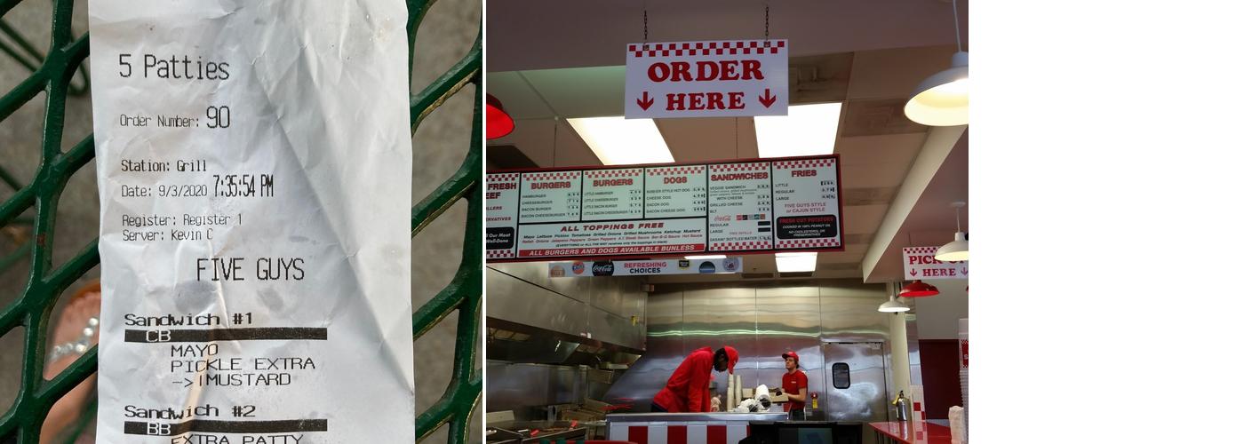 Five Guys Menu