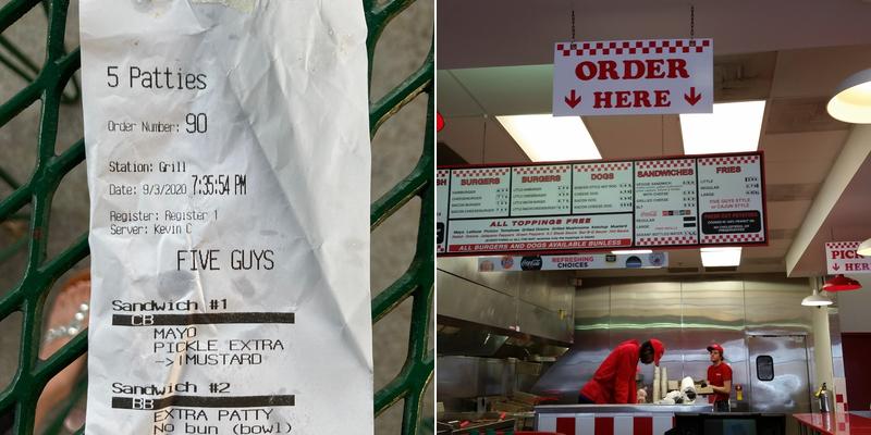 Five Guys Menu
