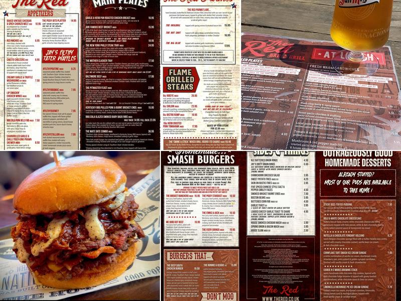 The Red Bar & Grill Menu