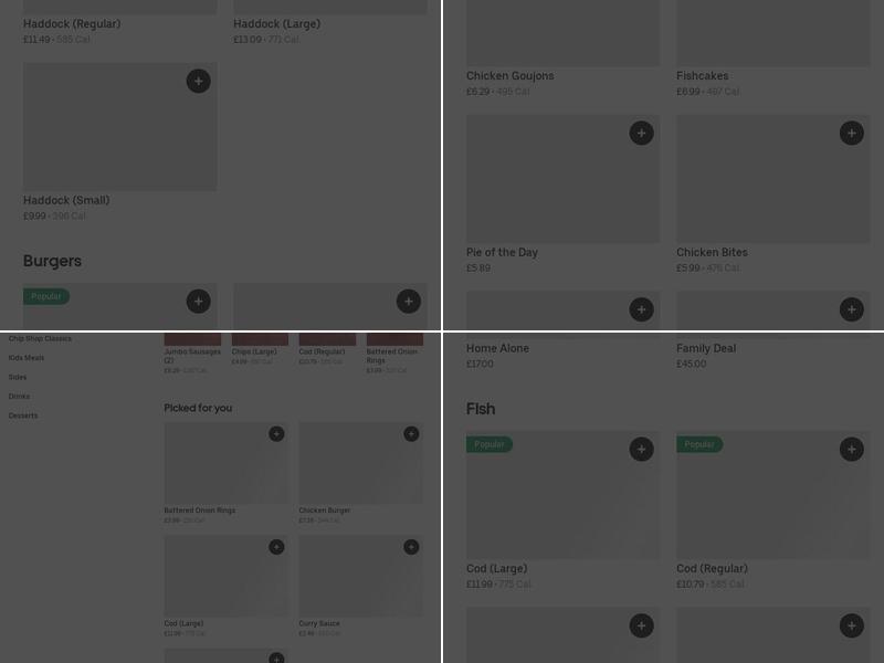 Harry Ramsden's Fish & Chips Menu