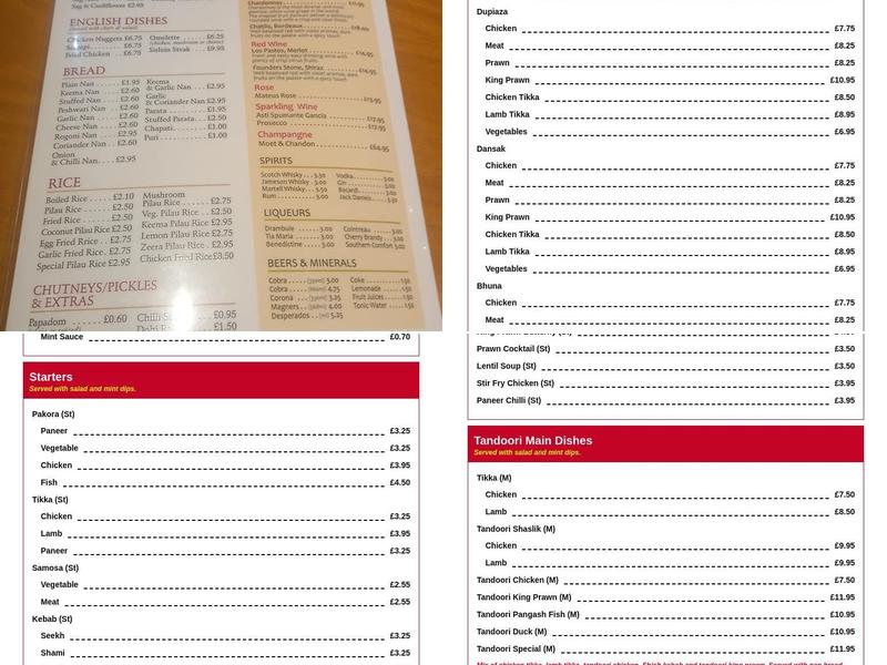 The Miah Restaurant Menu