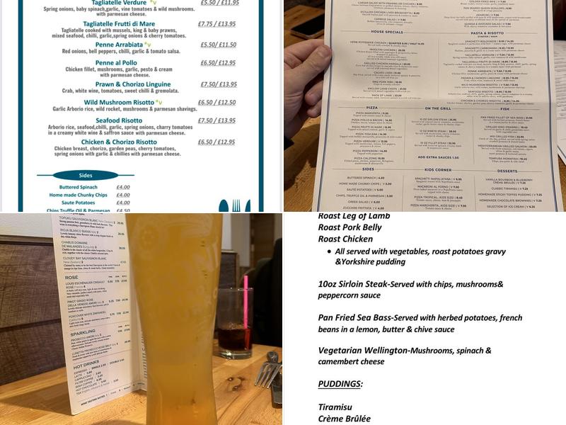 The Albert Bar/restaurant Menu