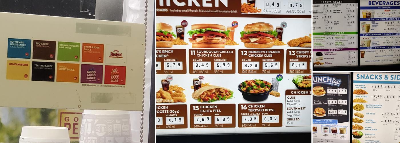 Jack In The Box Menu