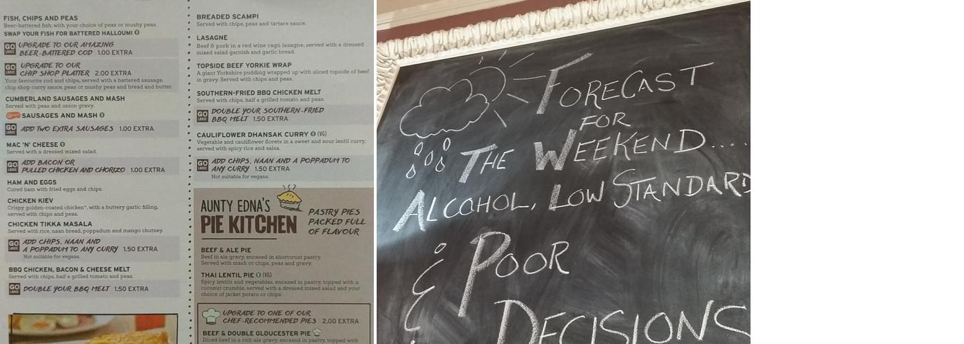 The Penny Black Menu