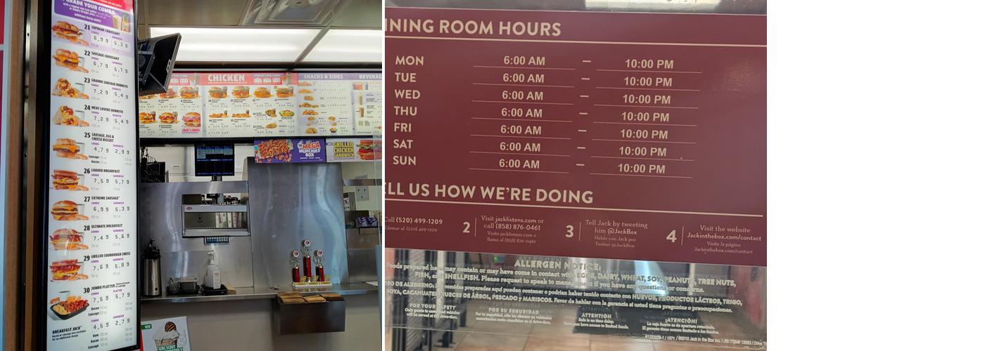 Jack In The Box Menu