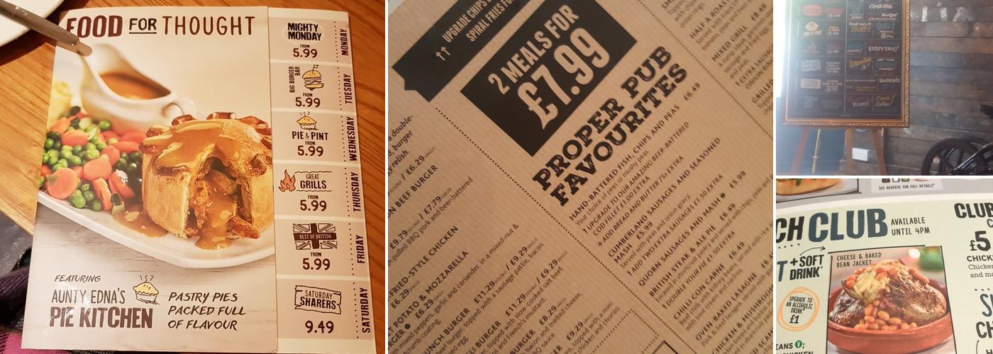 Merchant Cannock Menu