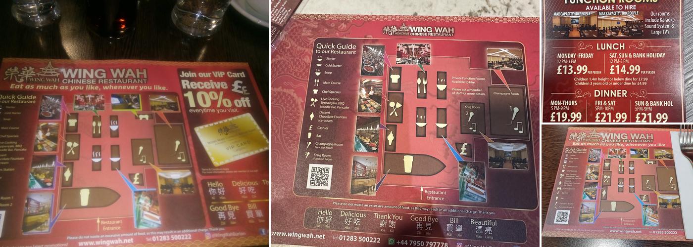 Wing Wah Chinese Restaurant Menu
