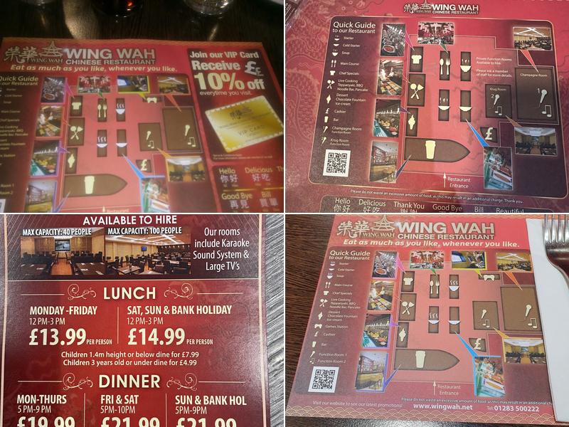 Wing Wah Chinese Restaurant Menu