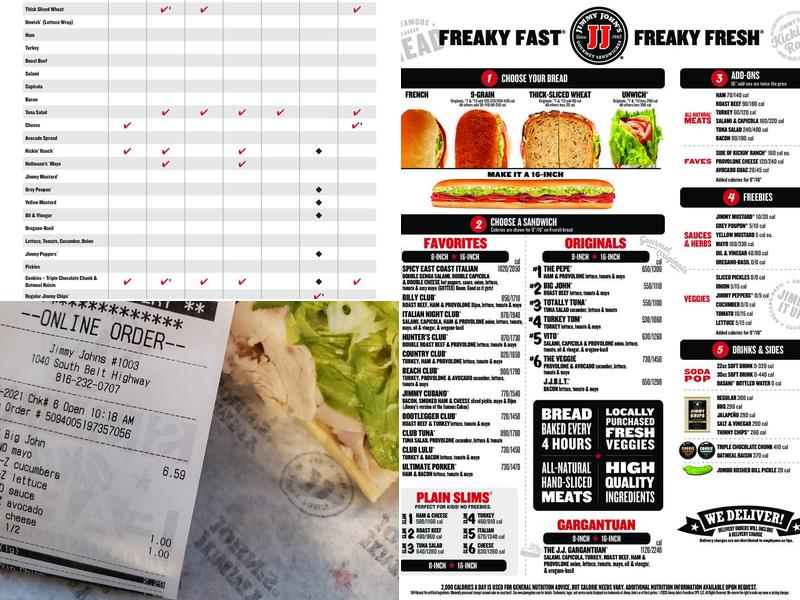 Jimmy John's Menu
