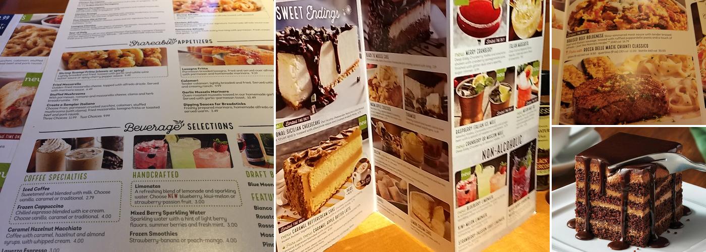 Olive Garden Italian Restaurant Menu