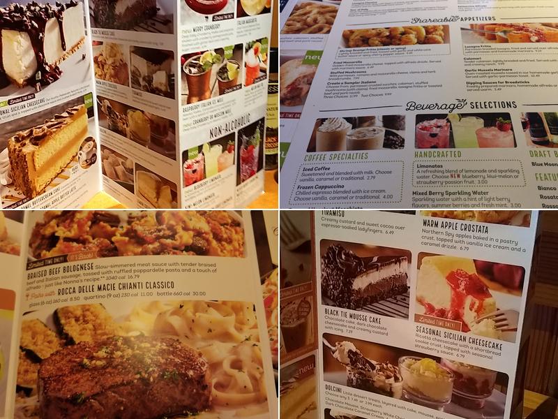 Olive Garden Italian Restaurant Menu