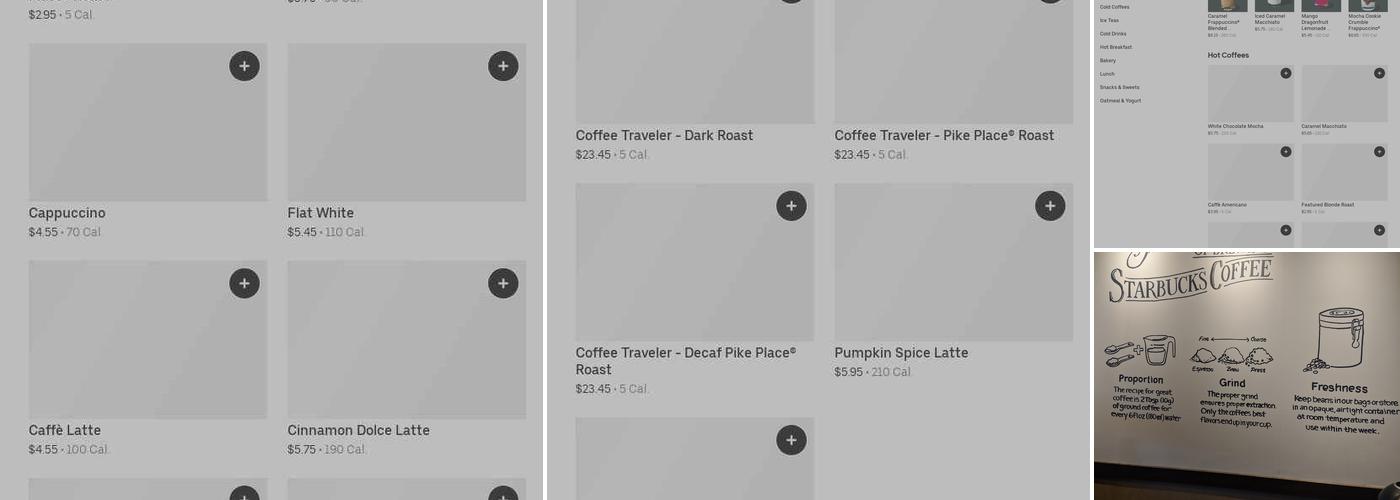Starbucks Menu