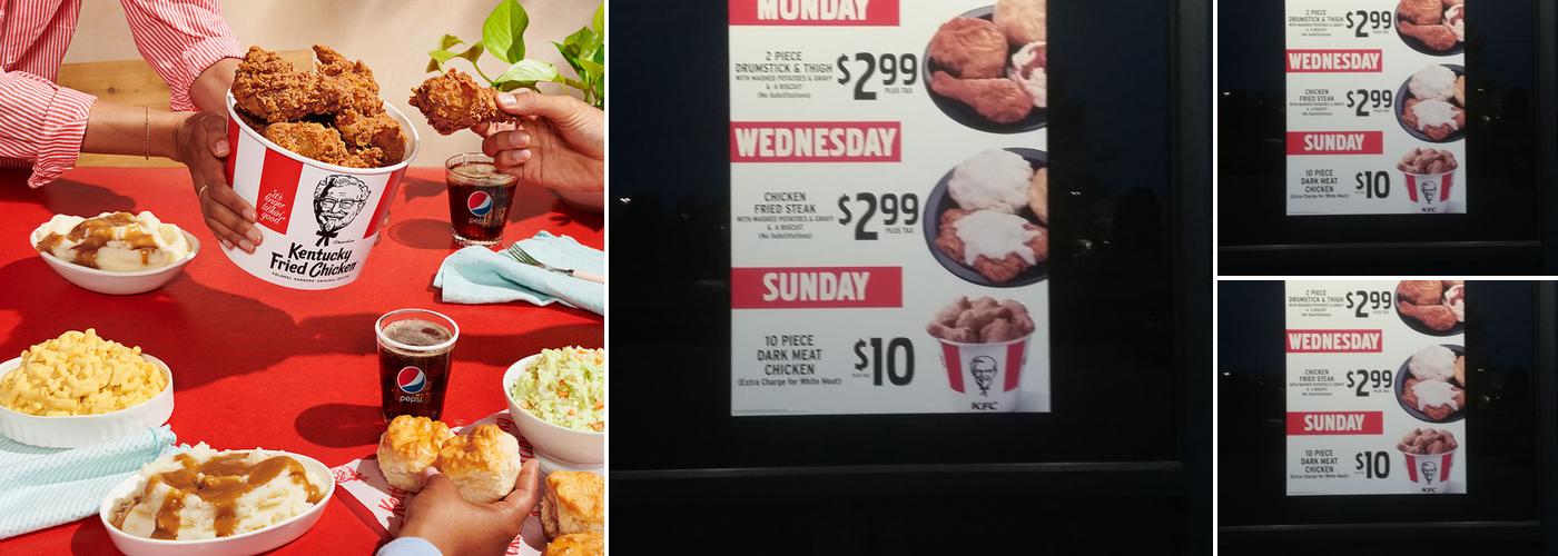 KFC Menu