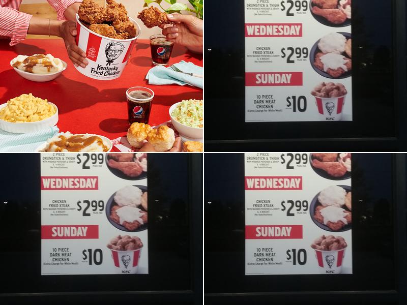 KFC Menu