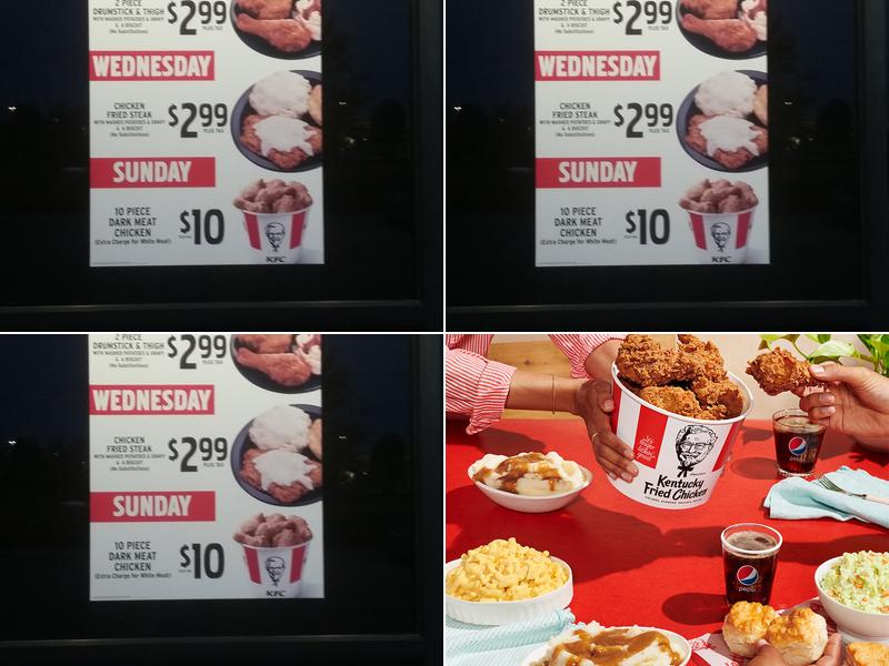KFC Menu