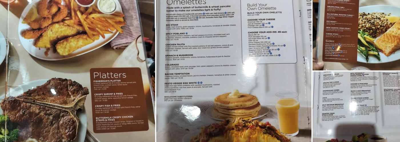 IHOP Menu