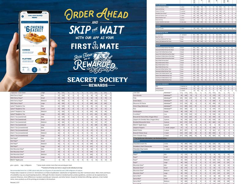 Long John Silver's Menu