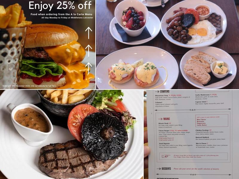 Middletons Steakhouse & Grill Leicester Menu