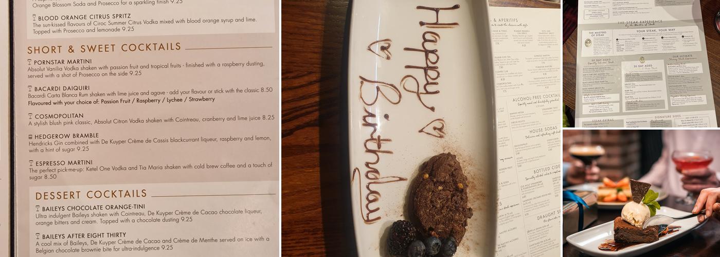 Miller & Carter Manchester Menu