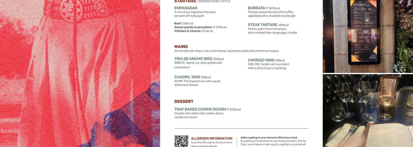 Gaucho Manchester Menu