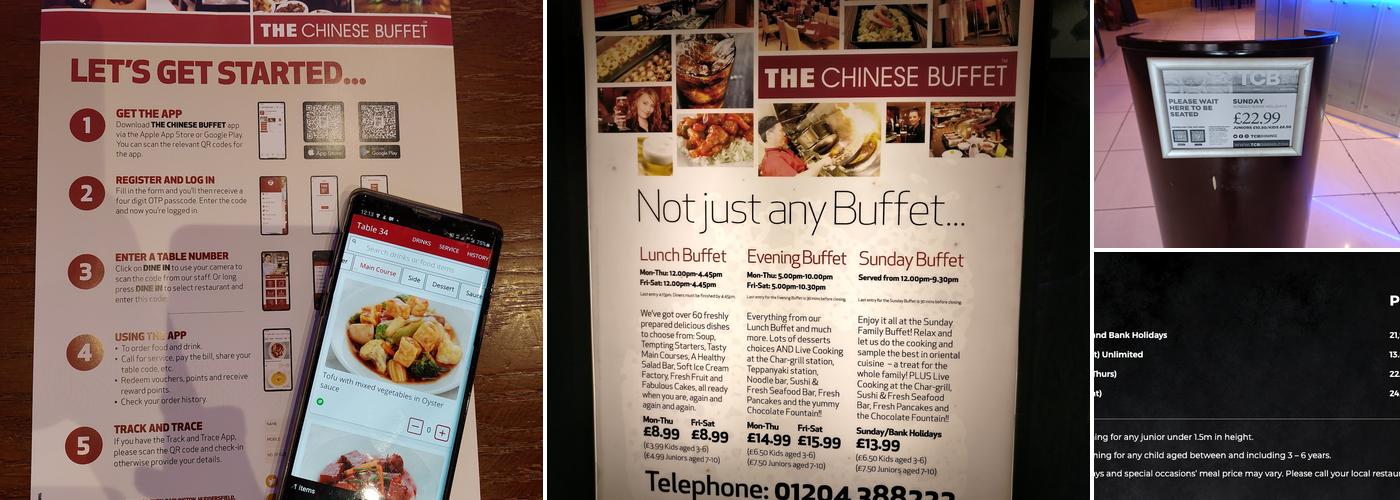 TCB Bolton - Unlimited Dining Experience Menu
