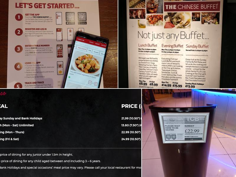 TCB Bolton - Unlimited Dining Experience Menu