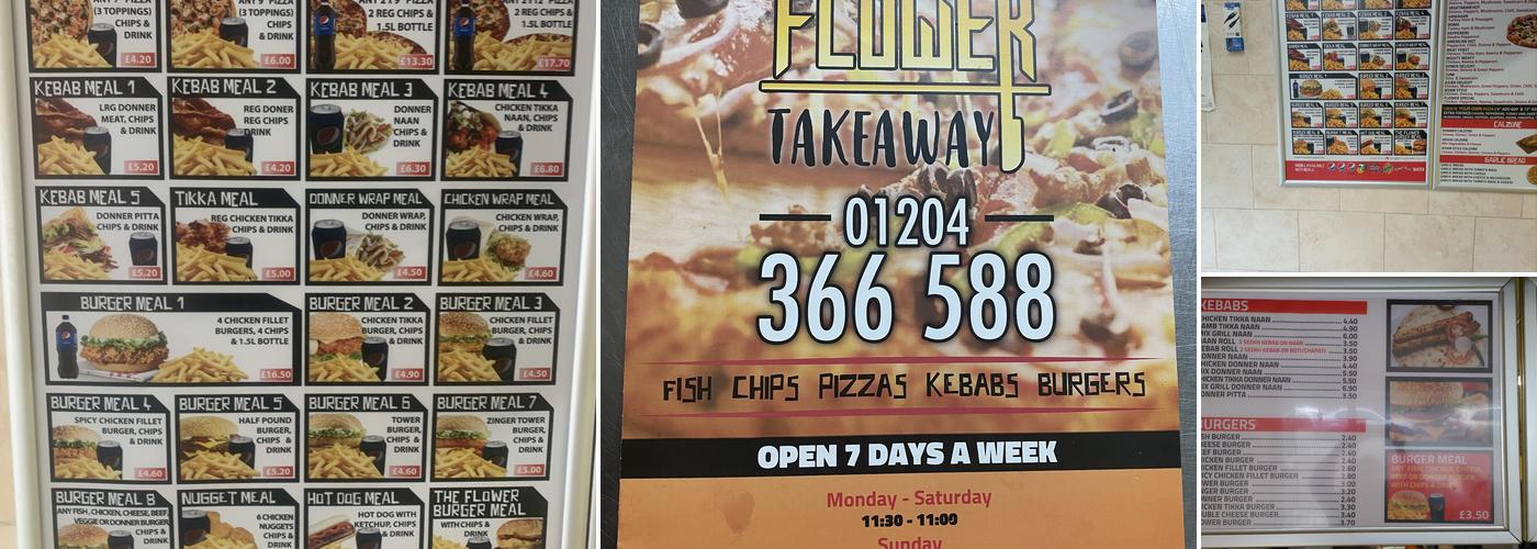 Flower Takeaway Menu