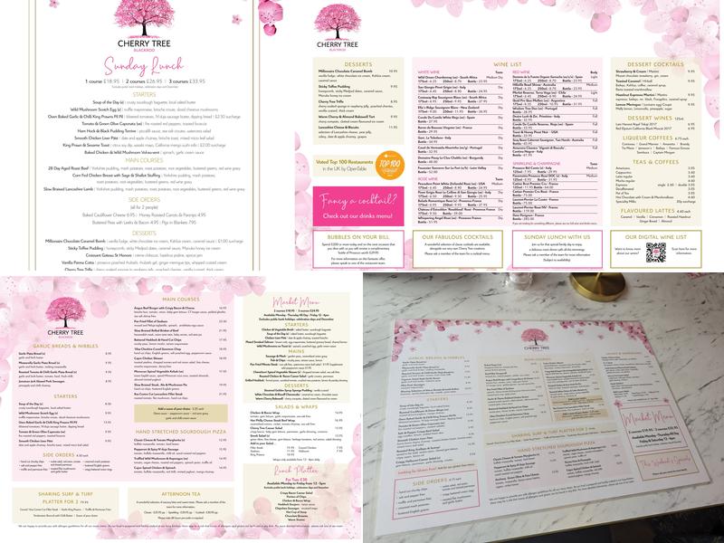 The Cherry Tree at Blackrod Menu