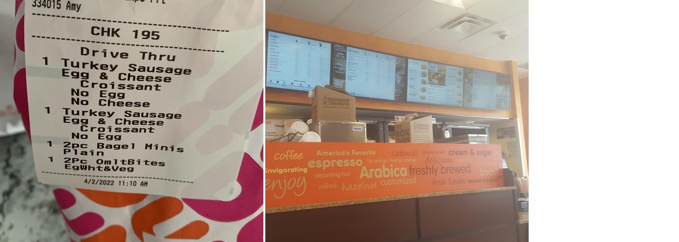 Dunkin' Menu