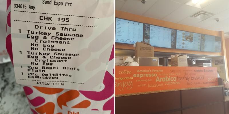 Dunkin' Menu