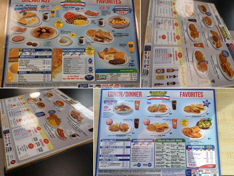 Waffle House Menu