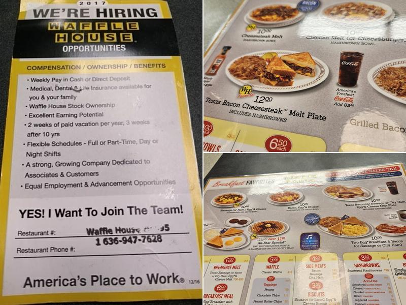Waffle House Menu